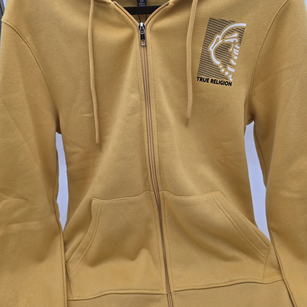 True Religion Mustard Graphic Hoodie